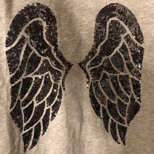Grey lightweight VS angel wing sweater
